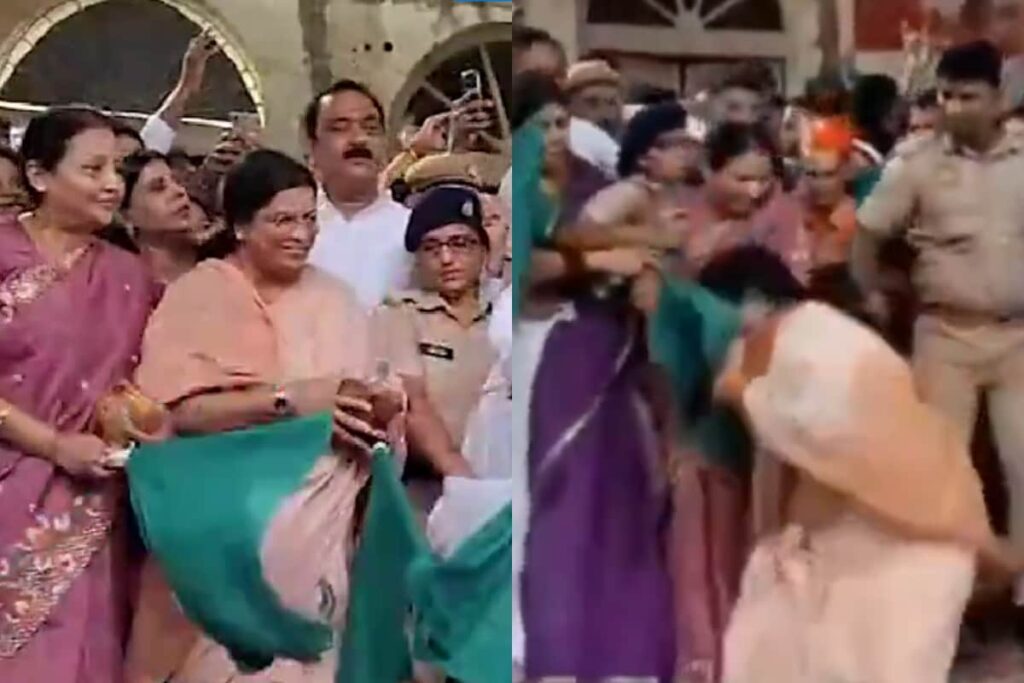 Video | BJP MLA Falls On Railway Track While Flagging Off Vande Bharat Train In UP's Etawah