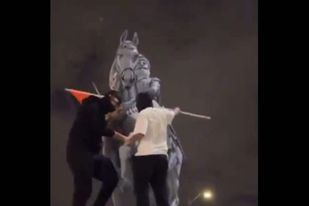 'Hate Crime': Indians Outraged After Pro-Palestine Protesters 'Deface' Maharaja Ranjit Singh Statue In Canada