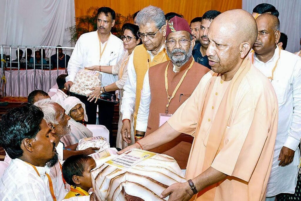 UP CM Yogi Adityanath Meets Families Of Wolf Attack Victims In Bahraich, Announces Rs 5 Lakh Aid