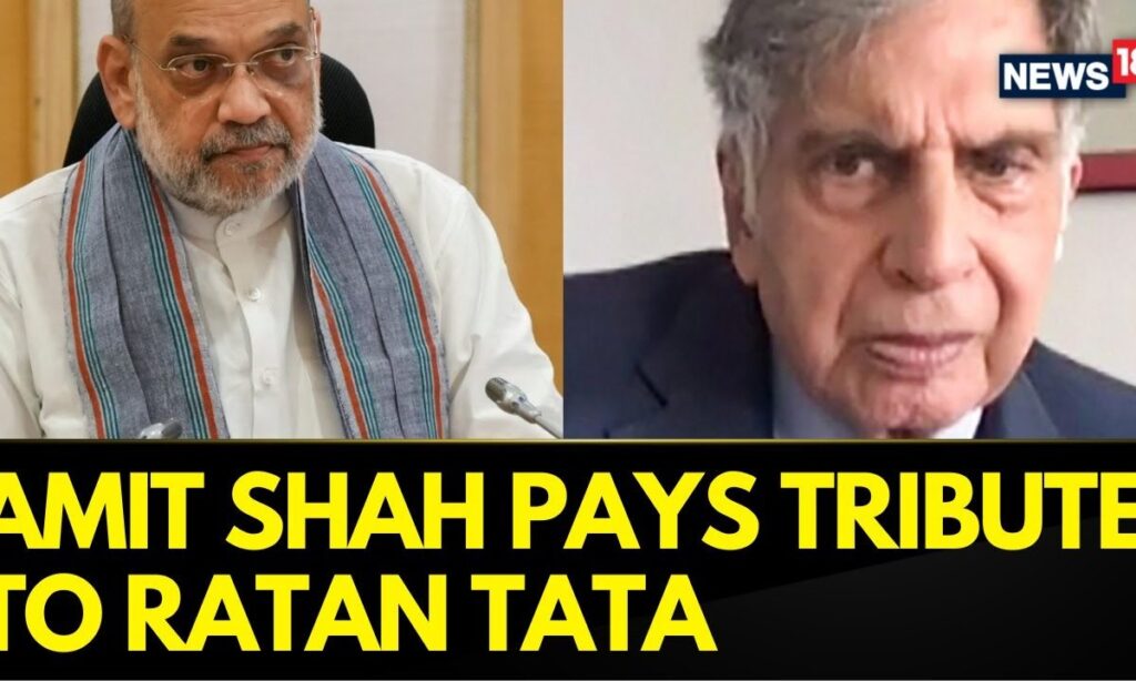 Ratan Tata News | Amit Shah: He May Not Be With Us Today But Legacy He Leaves Behind Will Continue..