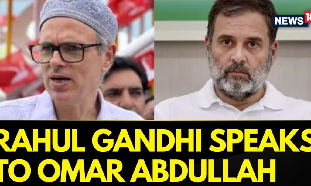 Rahul Gandhi Speaks To NC Chief Omar Abdullah Over Power Sharing Formula In J&K