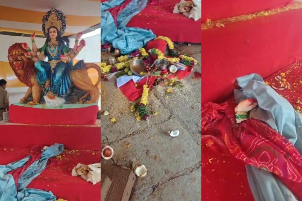 Idol Of Goddess Durga Vandalised Amid Navratri Celebrations In Hyderabad, Probe Launched
