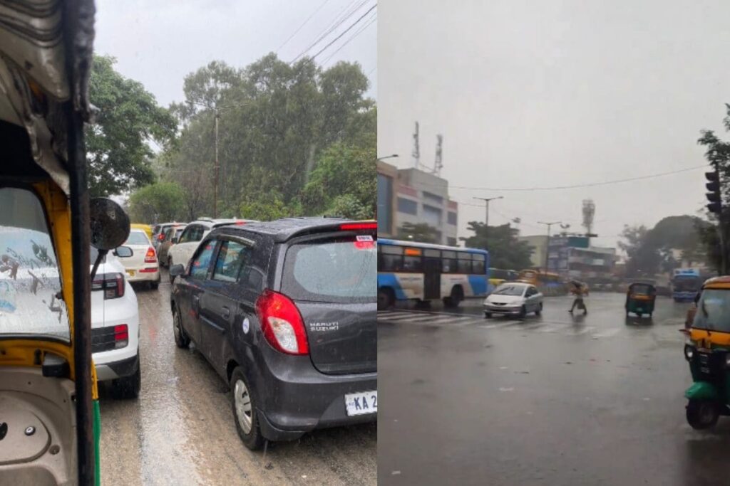 Peak Bengaluru: Traffic Snarls, Waterlogged Roads Cripple Life As Tech City Braces For Rainy Week