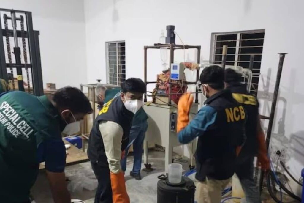 Meth Lab Busted In Greater Noida; 95 Kg Of Drugs, Other Chemicals Seized
