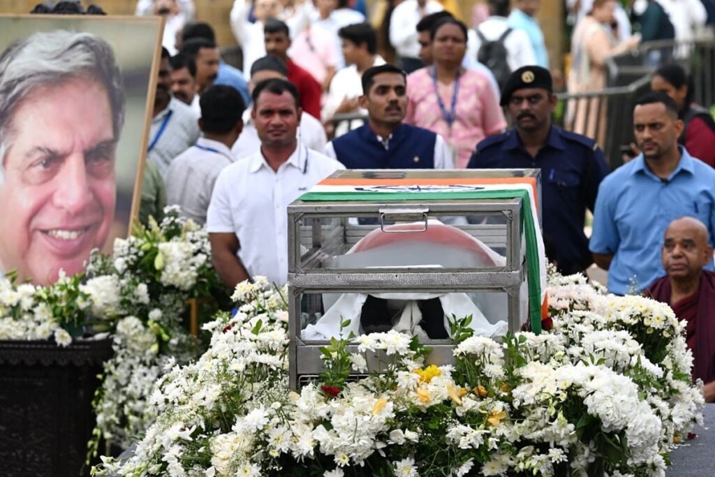 Ratan Tata Death: Mumbai Declares Day Of Mourning, Amit Shah, CM Shinde Join Procession To Crematorium