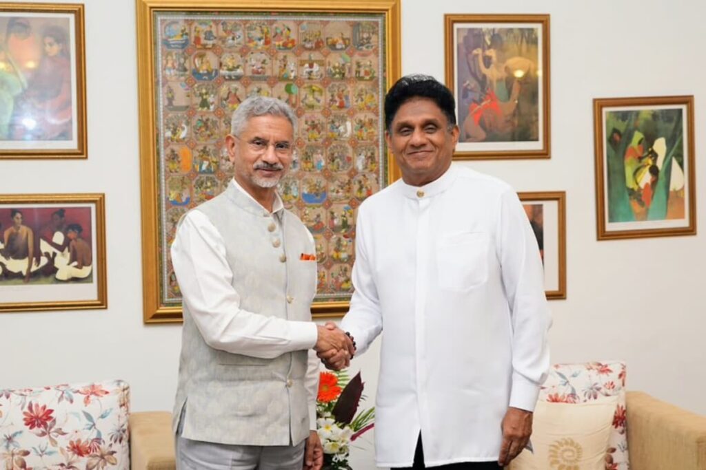 EAM Jaishankar Meets Sri Lanka Opposition Leader Sajith Premadasa