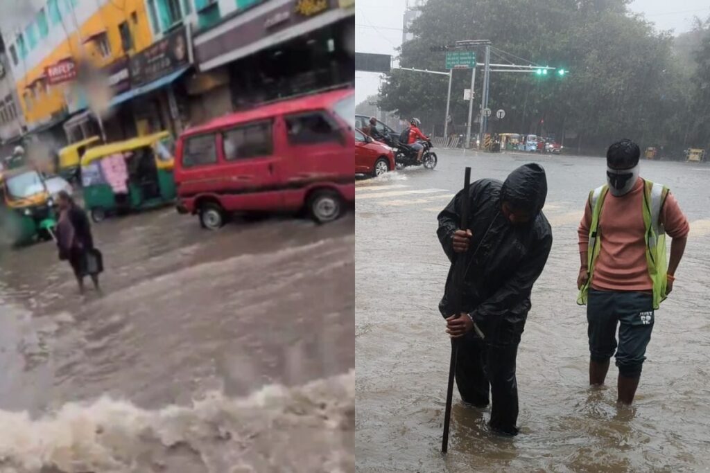 Heavy Rain Triggers Waterlogging, Traffic Chaos in Bengaluru; Schools To Remain Shut Today