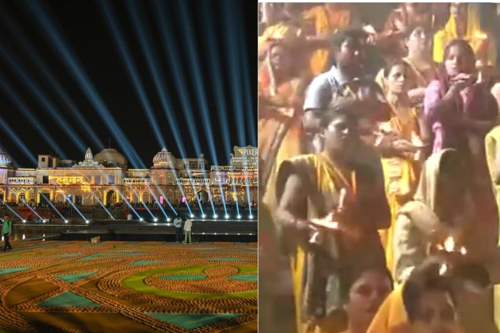 Ayodhya Lits Up For Grand Deepotsav, Women Perform Saryu Aarti | Watch