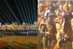 Ayodhya Lits Up For Grand Deepotsav, Women Perform Saryu Aarti | Watch