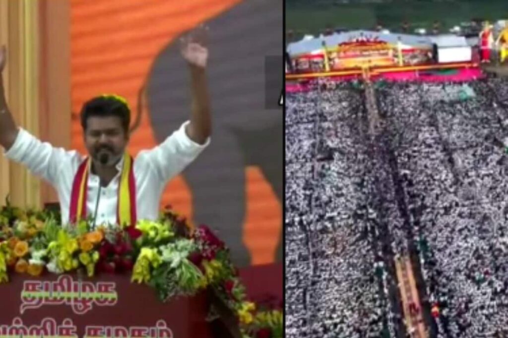 'BJP Ideological Opponent, DMK Political Adversary': Actor-Turned-Politician Vijay At TVK Rally