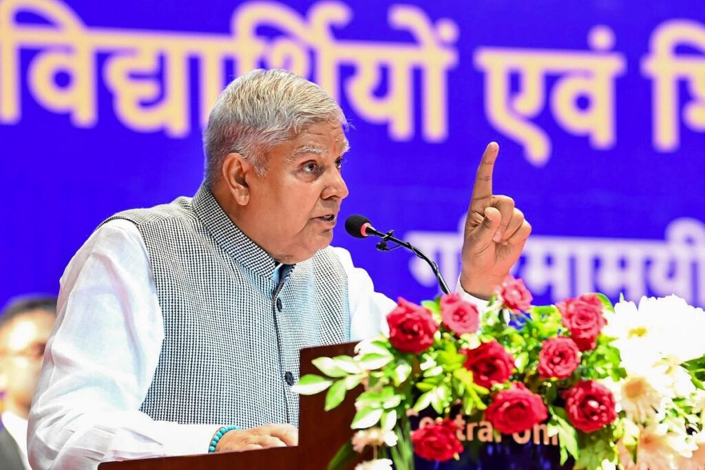 'Stop The Brain Drain': Dhankhar Tells Indian Students To Explore Domestic Opportunities Instead Of Going Abroad