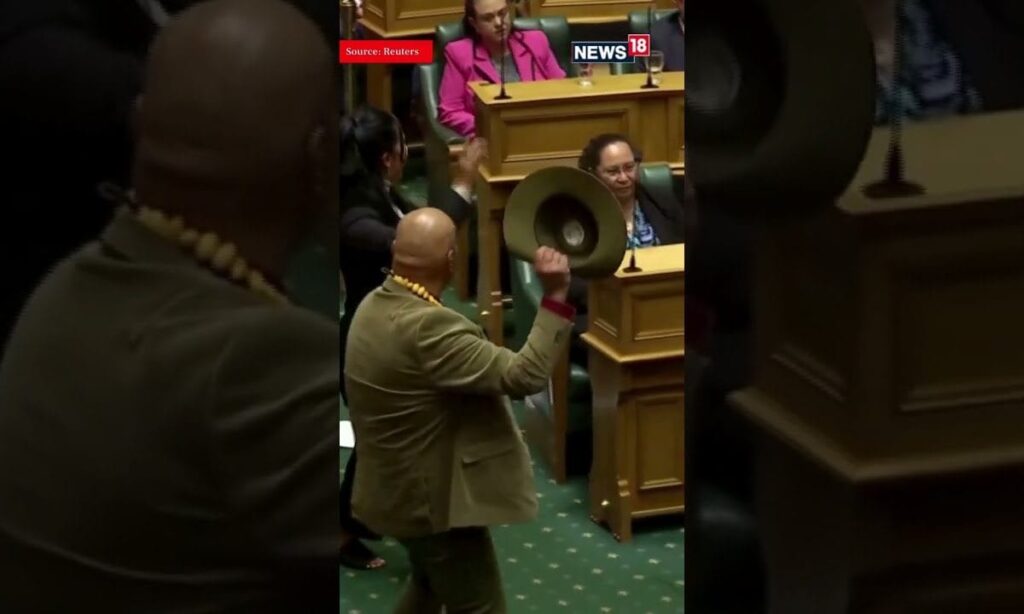 New Zealand MP Maori Protest Over A Controversial Bill In New Zealand Parliament | News18 | N18S