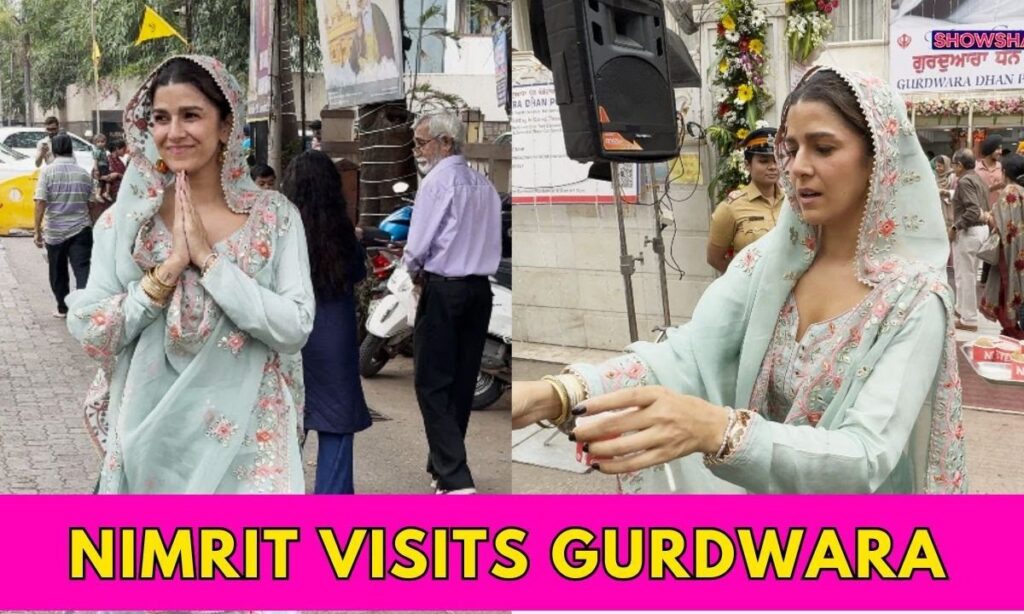 Nimrat Kaur Arrives At Gurudwara Dhan On Guru Nanak Jayanti; Distributes Prasad