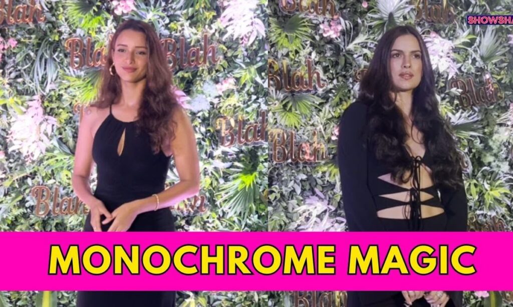 Triptii Dimri, Nataša Stanković Glam Up In Monochromatic Looks For A Mumbai Event