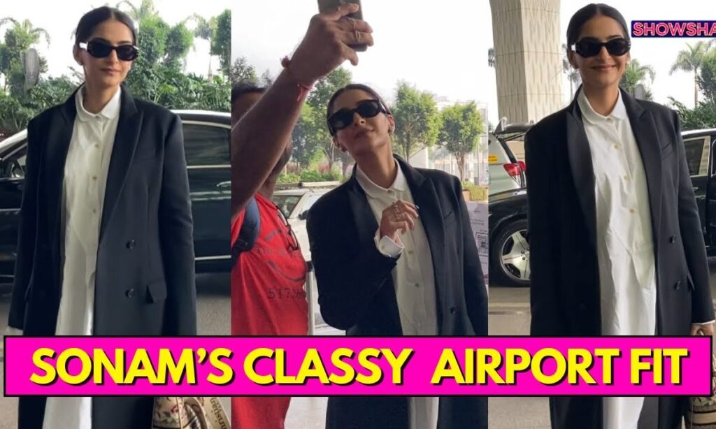 Sonam Kapoor Turns The Airport Into A Runway In A Stylish Dress & Dior Accessories | WATCH