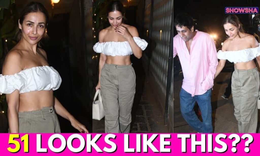 Malaika Arora Defies Age In A White Bandeau Top & Cargo Pants For A Dinner Date With Friends | WATCH