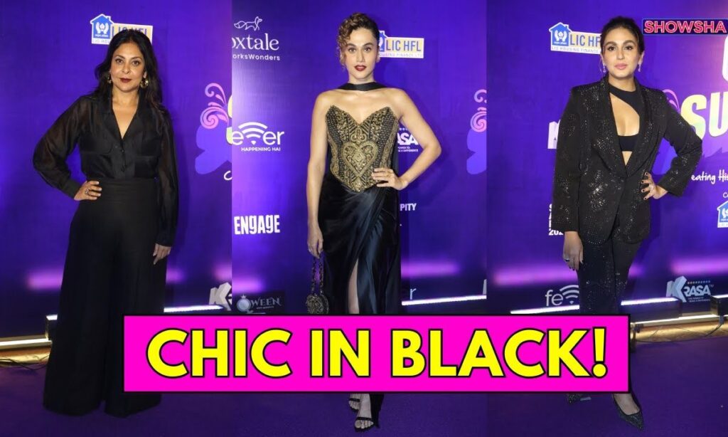 Taapsee Pannu, Shefali Shah, Huma Qureshi Show How To Wear Black In Different Styles | WATCH