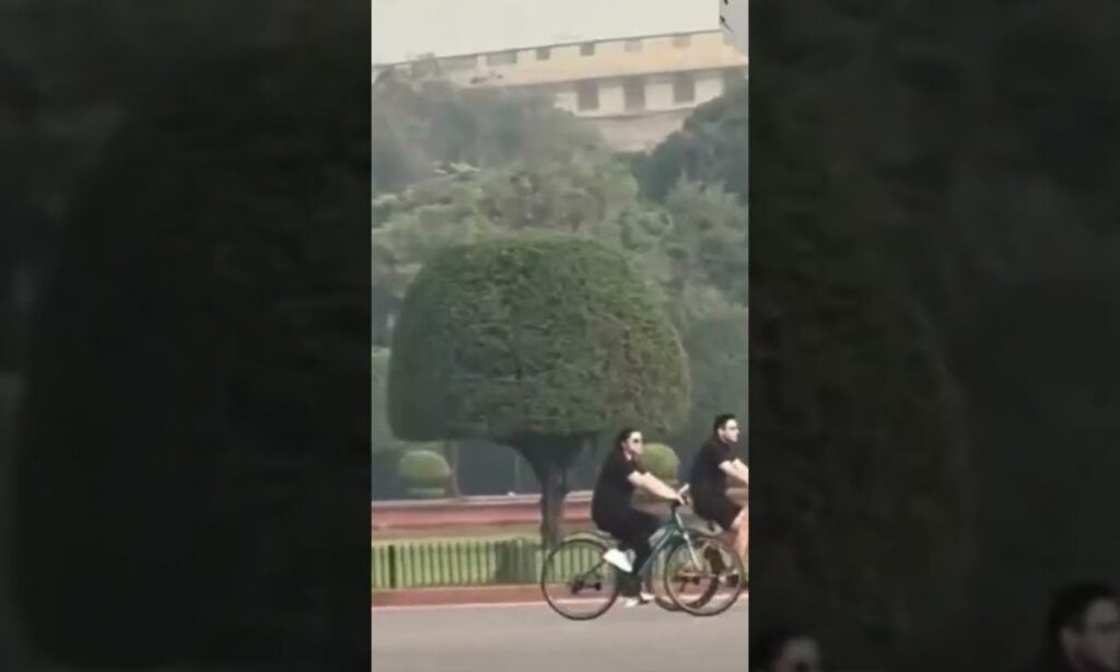 Parineeti and Raghav Chaddha Enjoying Early Morning Cycling in Delhi N18S | #Shorts #entertainment