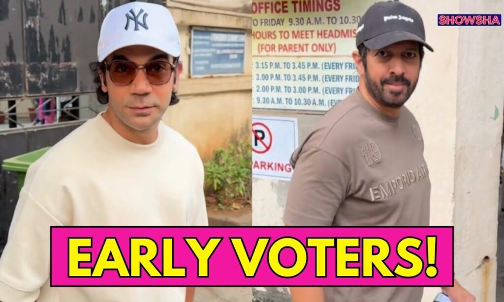 RajKummar Rao & Director Kabir Khan Cast Their Vote Early In The Morning For Maharashtra Election