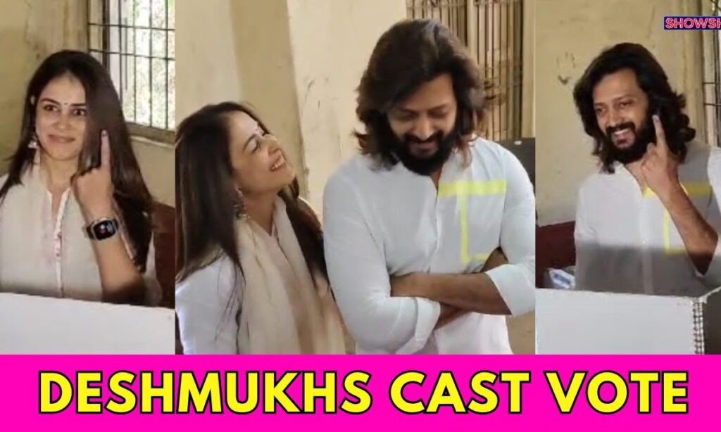 Riteish Deshmukh & Genelia D’souza Cast Their Votes, Urge New Voters To Turn Up