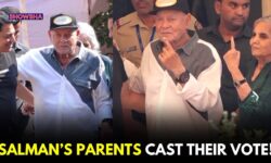 Salman Khan's Parents, Salim Khan & Salma Cast Their Votes At Polling Booth, Pose With Inked Fingers