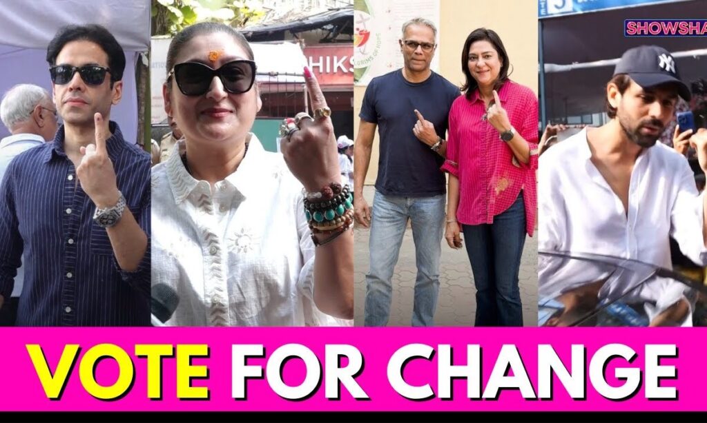 Tushar Kapoor, Priya Dutt, Kartik Aaryan, Kailash Kher & Others Cast Their Votes At Polling Booth