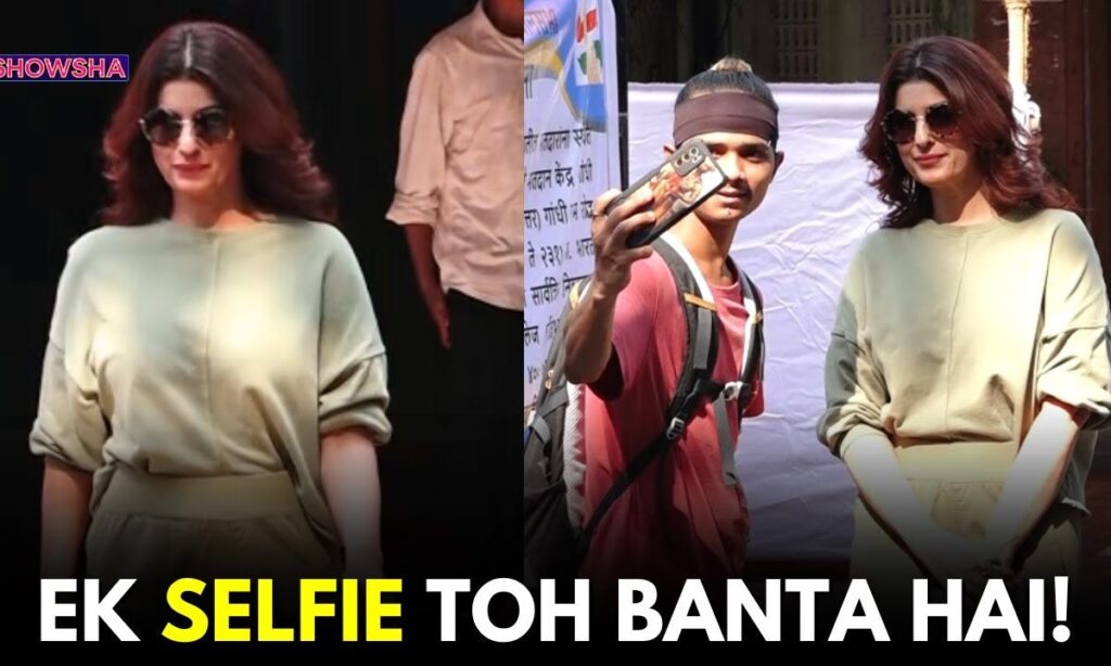 Twinkle Khanna Sweetly Poses For Selfies With Fans After Casting Her Vote In Maharashtra Elections