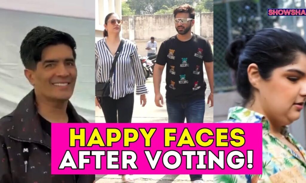 Manish Malhotra, Anshula Kapoor, Rahul Vaidya & Wife Disha Parmar Turn Up To Vote | WATCH