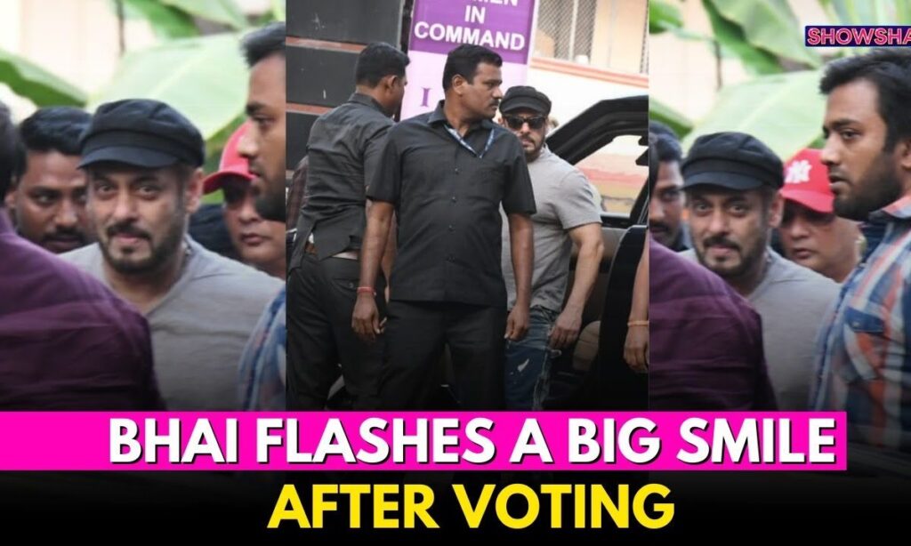 Salman Khan Arrives At Polling Booth To Cast His Vote Surrounded By Heavily Armed Security Personnel