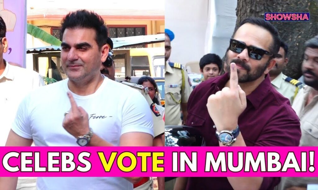 Arbaaz Khan & Rohit Shetty Arrived At A Polling Booth To Cast Their Votes | WATCH