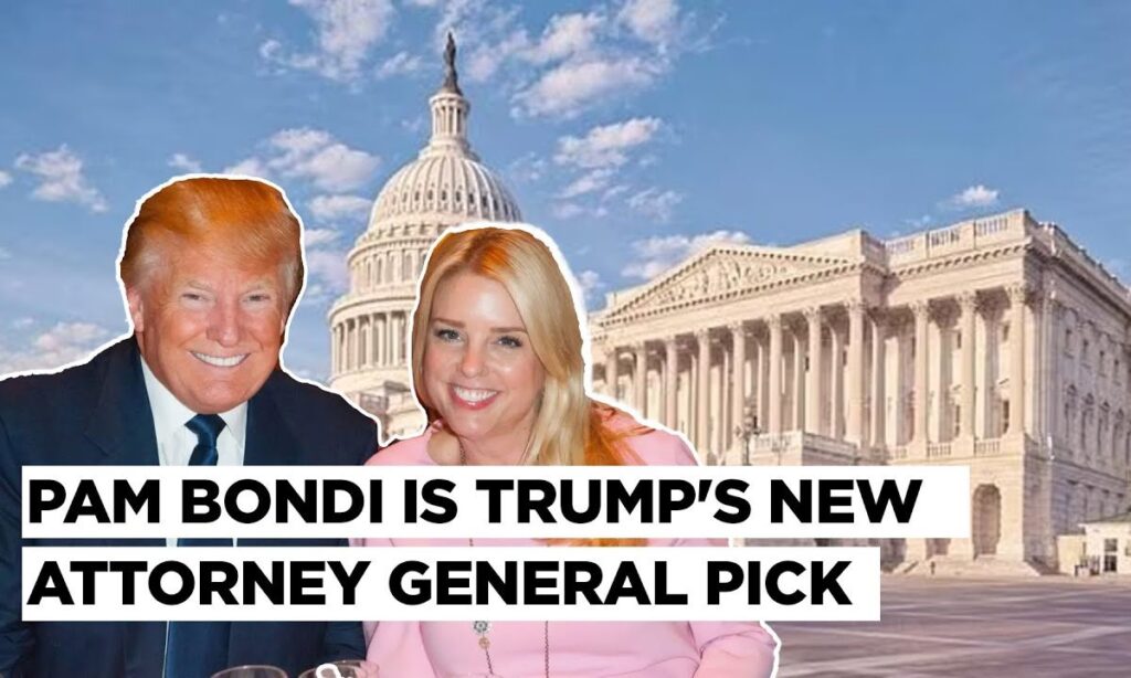 Trump Chooses Former Florida Attorney General Pam Bondi To Head The DOJ After Matt Gaetz Withdraws