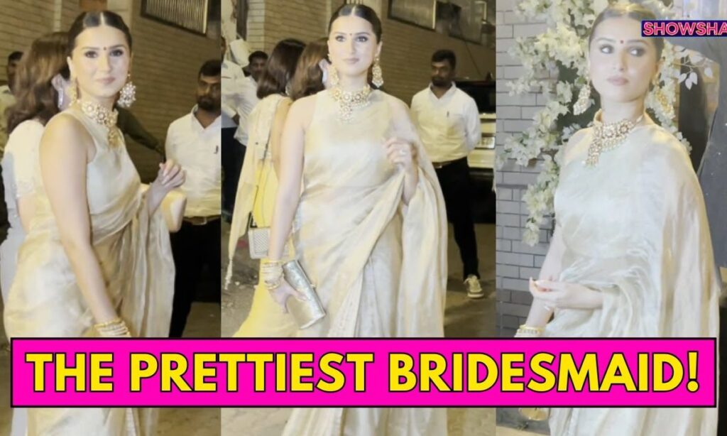 Tata Sutaria Attends Friend's Wedding The Same Day Aadar Jain Gets Rokafied To Alekha Advani | WATCH