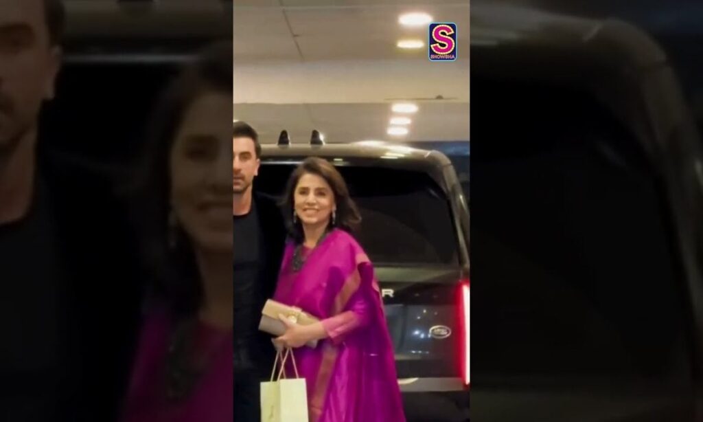 Mother Son Duo: Ranbir Kapoor & Neetu Kapoor Arrive In Style At Aadar Jain's Roka Ceremony | N18S