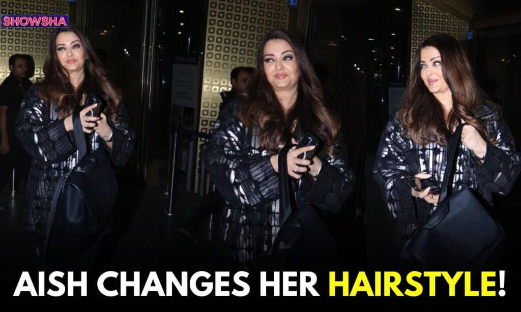 Aishwarya Rai Ditches Her Regular Middle Parting Hairstyle As She Returns From Dubai Event | WATCH