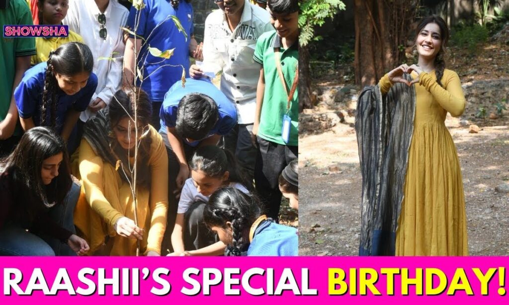 Raashii Khanna Celebrates Her Pre-Birthday With About 100 Kids, Takes Part In A Special Activity