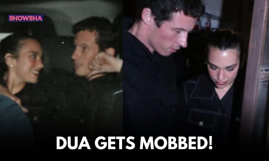 Dua Lipa & Her Boyfriend Callum Turner Get Mobbed As They Step Out For Dinner Date In Mumbai | WATCH