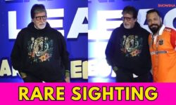 Amitabh Bachchan Makes Rare Public Appearance At Star-Studded Sports Event In Mumbai