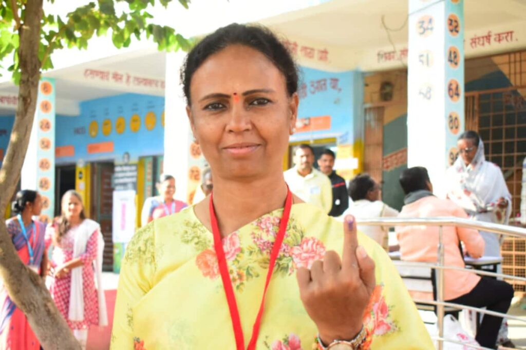 Maharashtra Elections: Pelted With Stones, BJP MLA Monica Rajale Seeks Shelter In Polling Booth