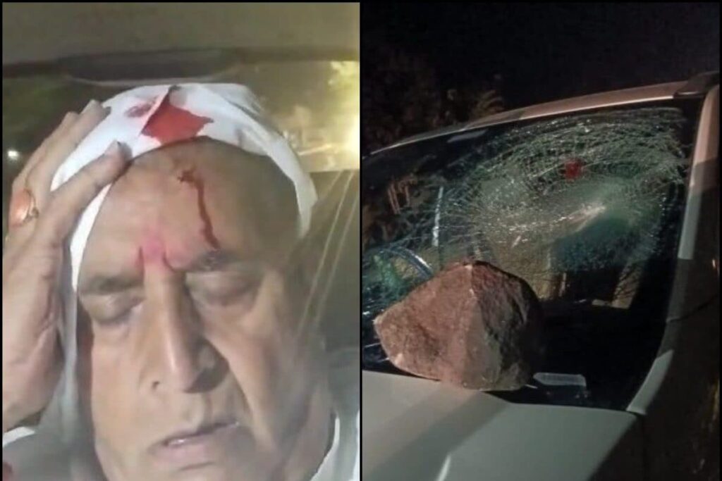 Former Maharashtra Minister Anil Deshmukh Seriously Injured In Stone Pelting At His Car