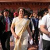 On First Day As MP, Priyanka Gandhi Wore Kasavu Saree, A Piece Of Kerala, To Parliament