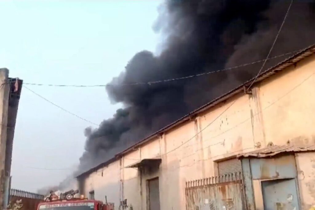 Massive Fire At Factory In Delhi's Alipur, 34 Fire Tenders Rushed In