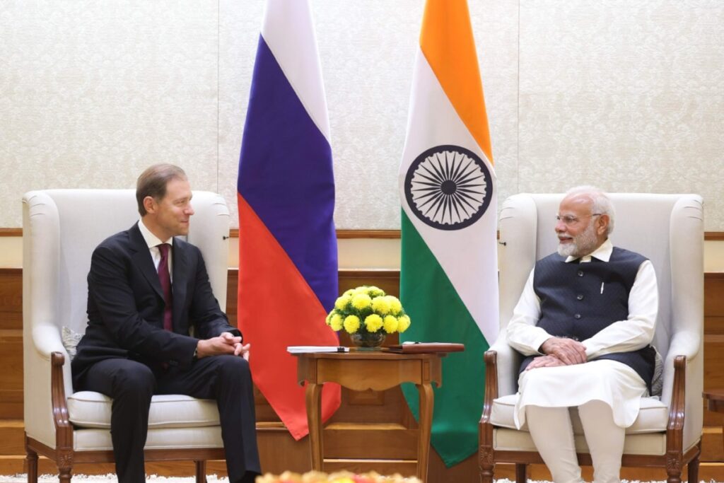 PM Modi Meets Russia's First Deputy PM Manturov; Discuss Trade, Energy