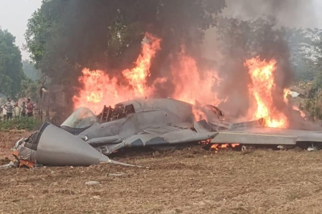 IAF's MiG-29 Fighter Jet Crashes Near Agra, Pilot Ejects Safely