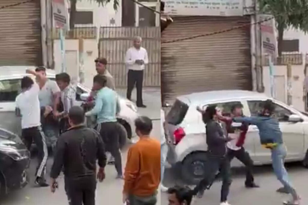 Man Brutally Kicked And Punched Over Parking Row In Ghaziabad | Video