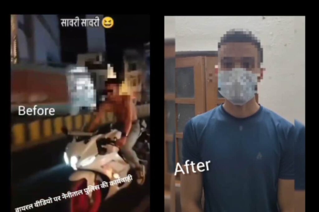 Youth Performs Shirtless Motorbike Stunts On Nainital Road, Video Triggers Police Action