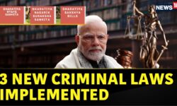 Prime Minister Modi, Home Minister Amit Shah Attend Event Over Implementation Of 3 New Criminal Laws