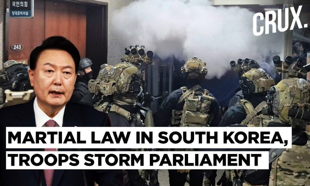 Troops Storm South Korea Parliament, MPs Defy Martial Law As Yoon Vows Crackdown On Pro-North Forces