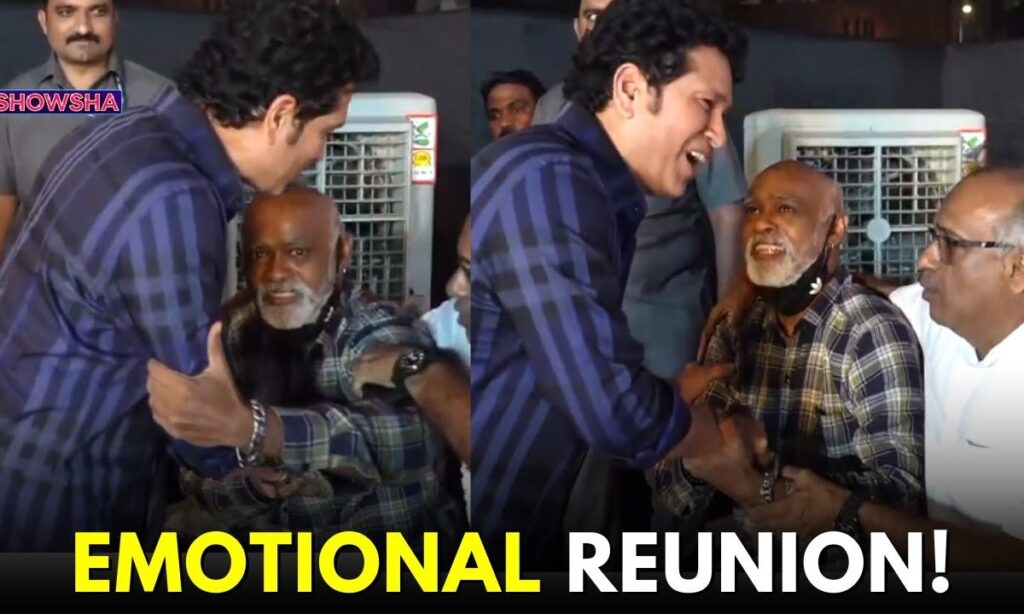 A Frail Vinod Kambli Gets Emotional & Gives Childhood Friend Sachin Tendulkar The Tightest Hug