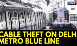 Blue Line Metro Services Disrupted Due To Cable Theft Between Moti Nagar & Kirti Nagar Stations