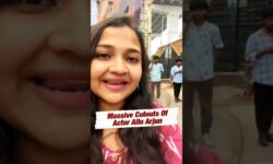 Fans Celebrate The Release Of 'Pushpa 2: The Rule' With Allu Arjun's Biggest Cutout | N18S